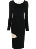 Off-White Front n' Back ribbed-knit dress - Black
