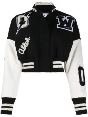 off white bomber jacket womens