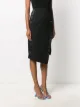 Off-White logo-print side-slit skirt