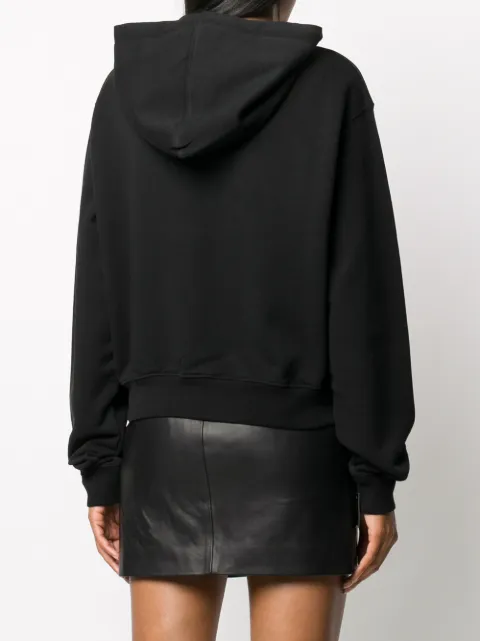 Off-White Rainbow Logo Print Cropped Hoodie - Farfetch