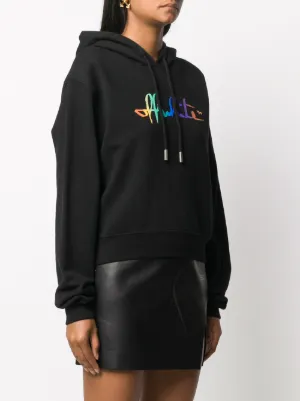 off white hoodie rainbow