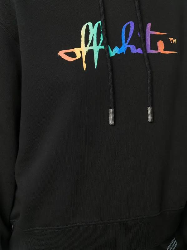 Off white 2025 hoodie rainbow