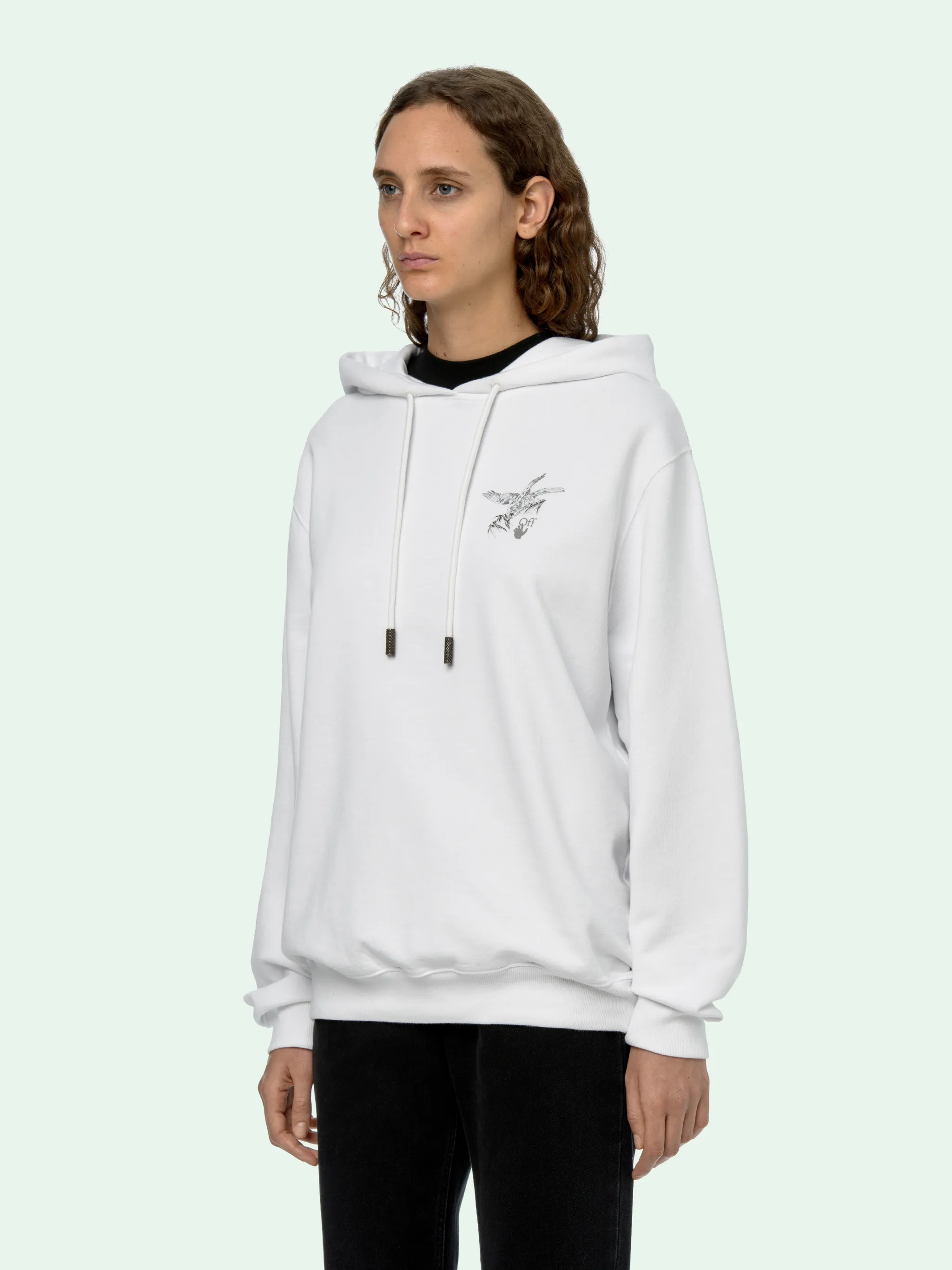 BIRDS REFLECTIVE HOODIE | Off-White 