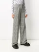 Off-White bold check print straight-leg trousers