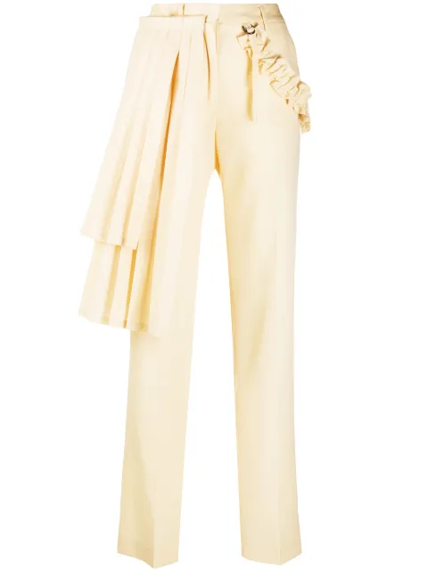 Off-White pleated panel tailored trousers