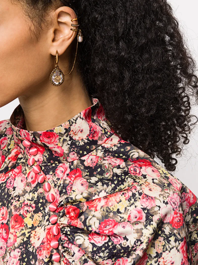 ALEXANDER MCQUEEN DROP CHAIN CUFF EARRING