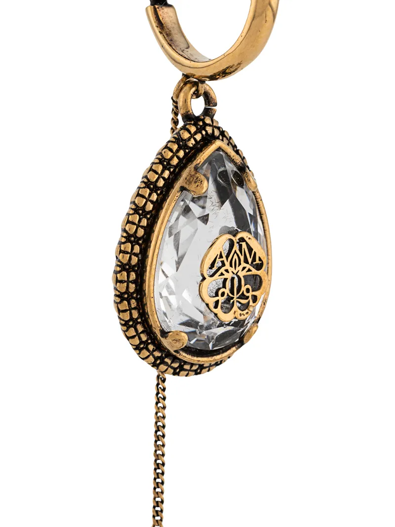 ALEXANDER MCQUEEN DROP CHAIN CUFF EARRING