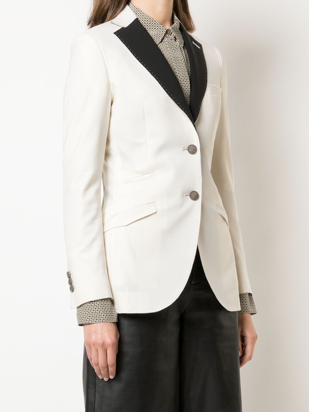 фото Maurizio miri contrast lapel blazer