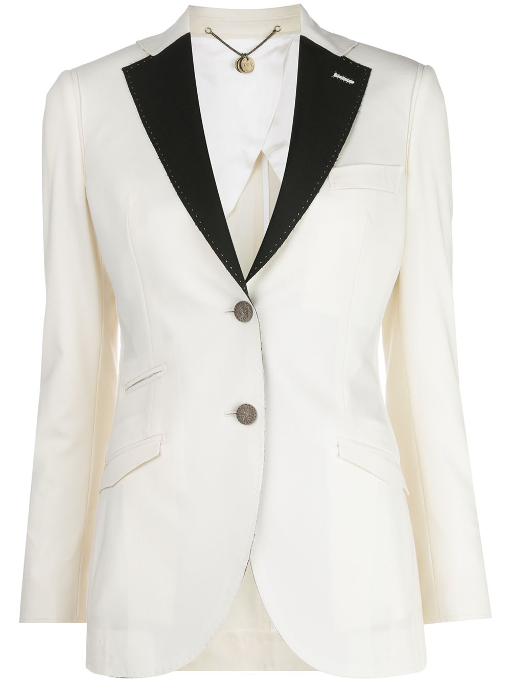 фото Maurizio miri contrast lapel blazer