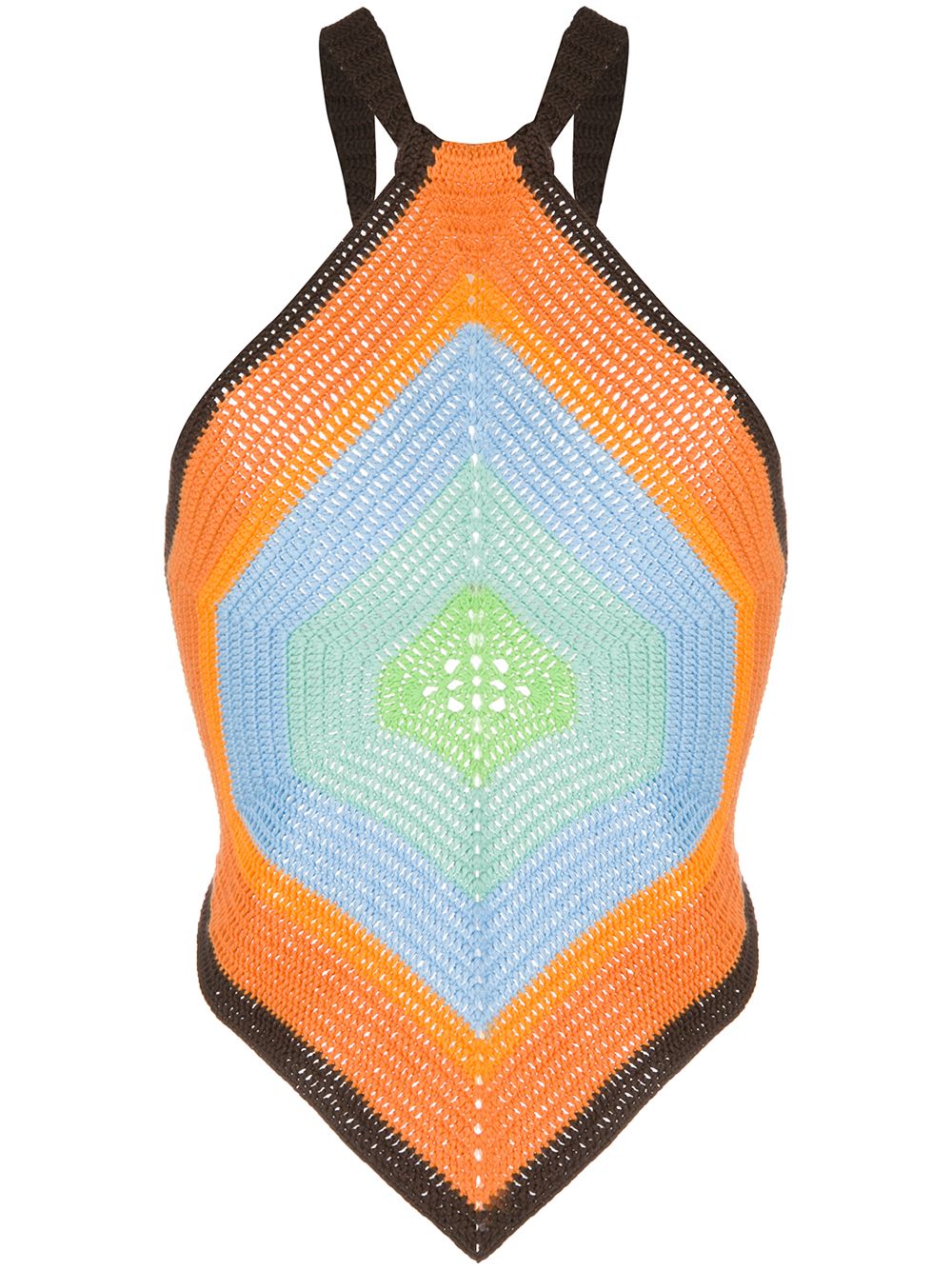 фото House of sunny colour-block knit halter top