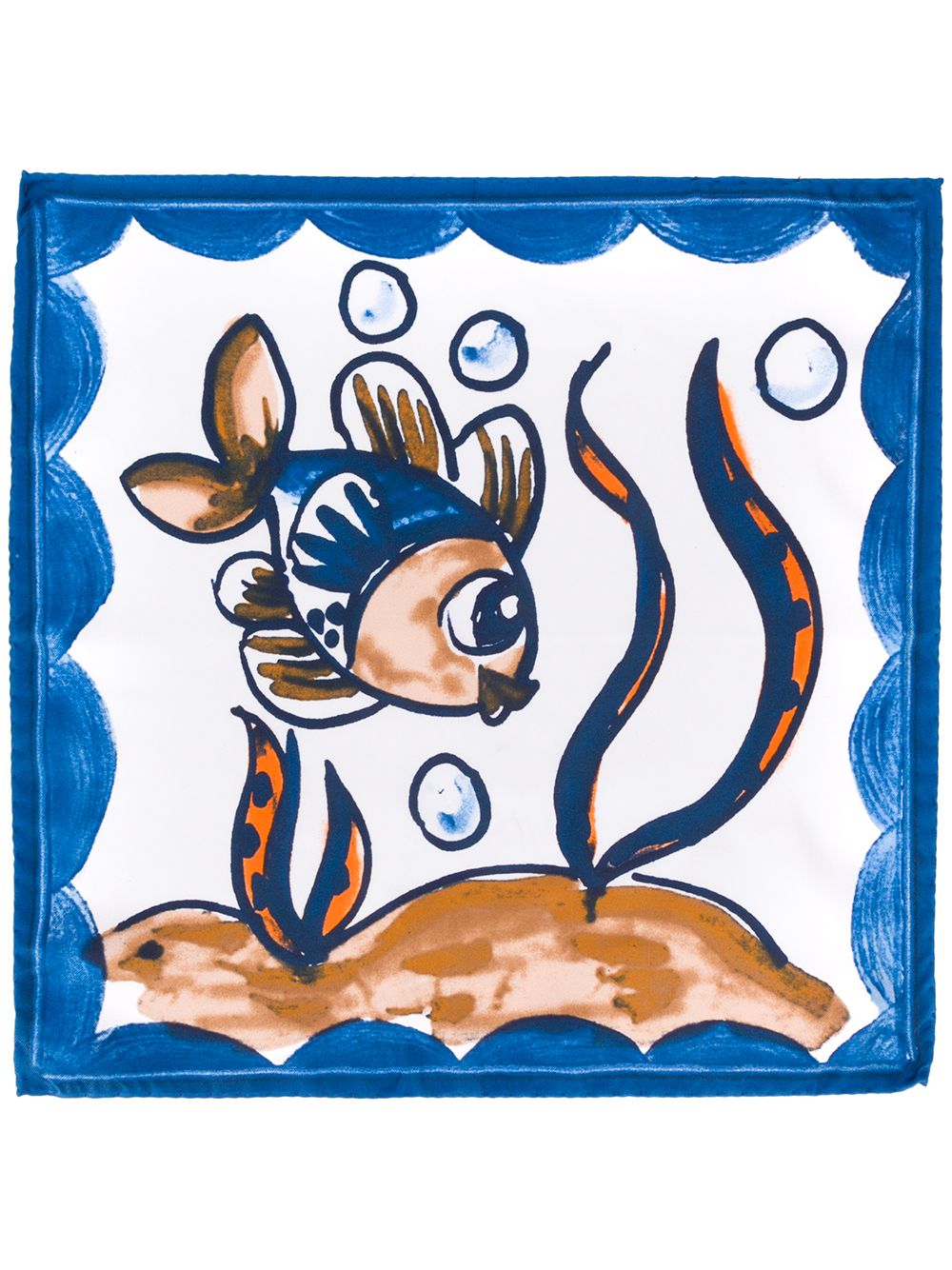 фото Eredi chiarini fish print foulard