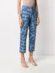 House of Sunny letter print jeans