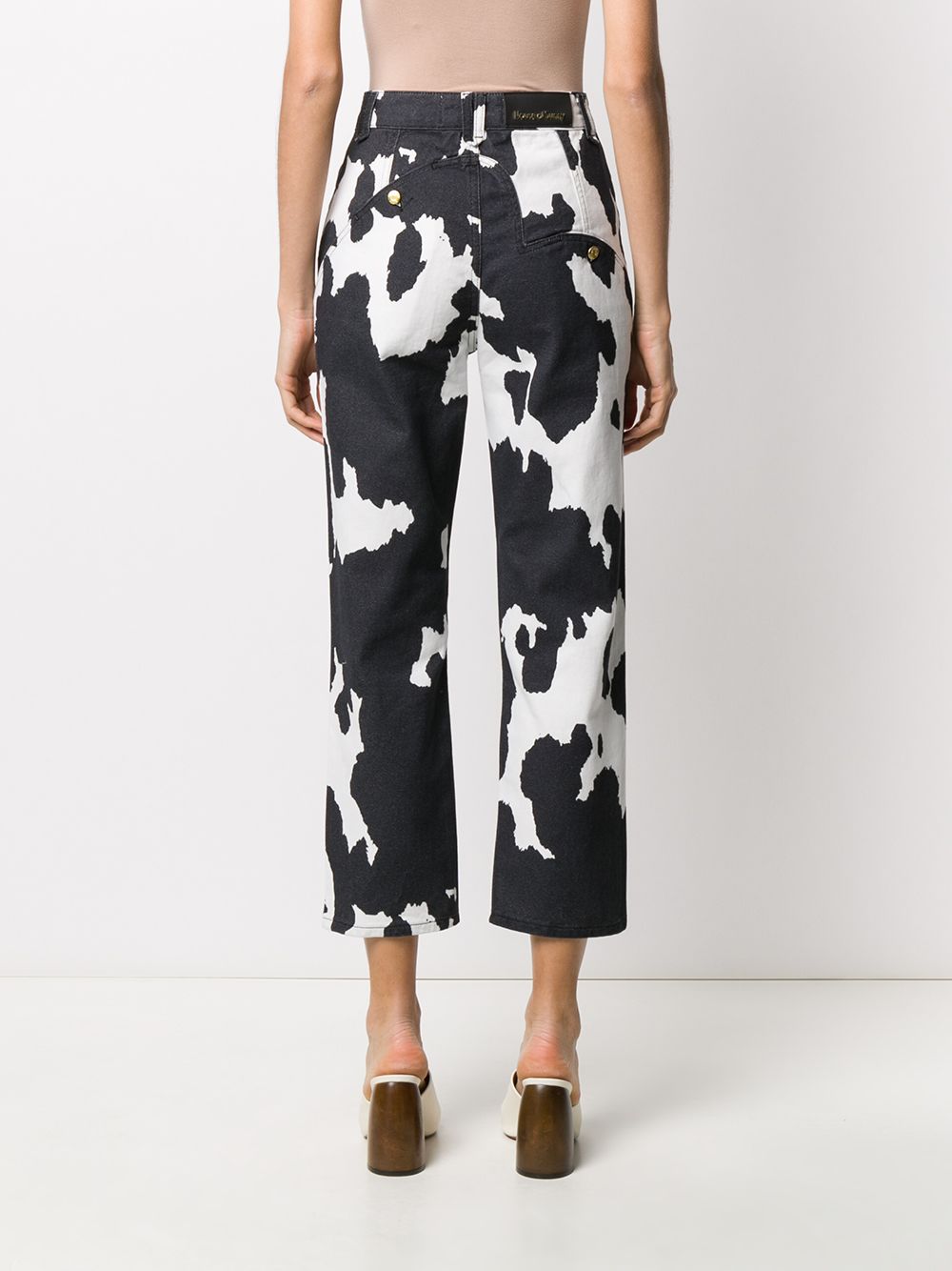 фото House of sunny cow print cropped jeans