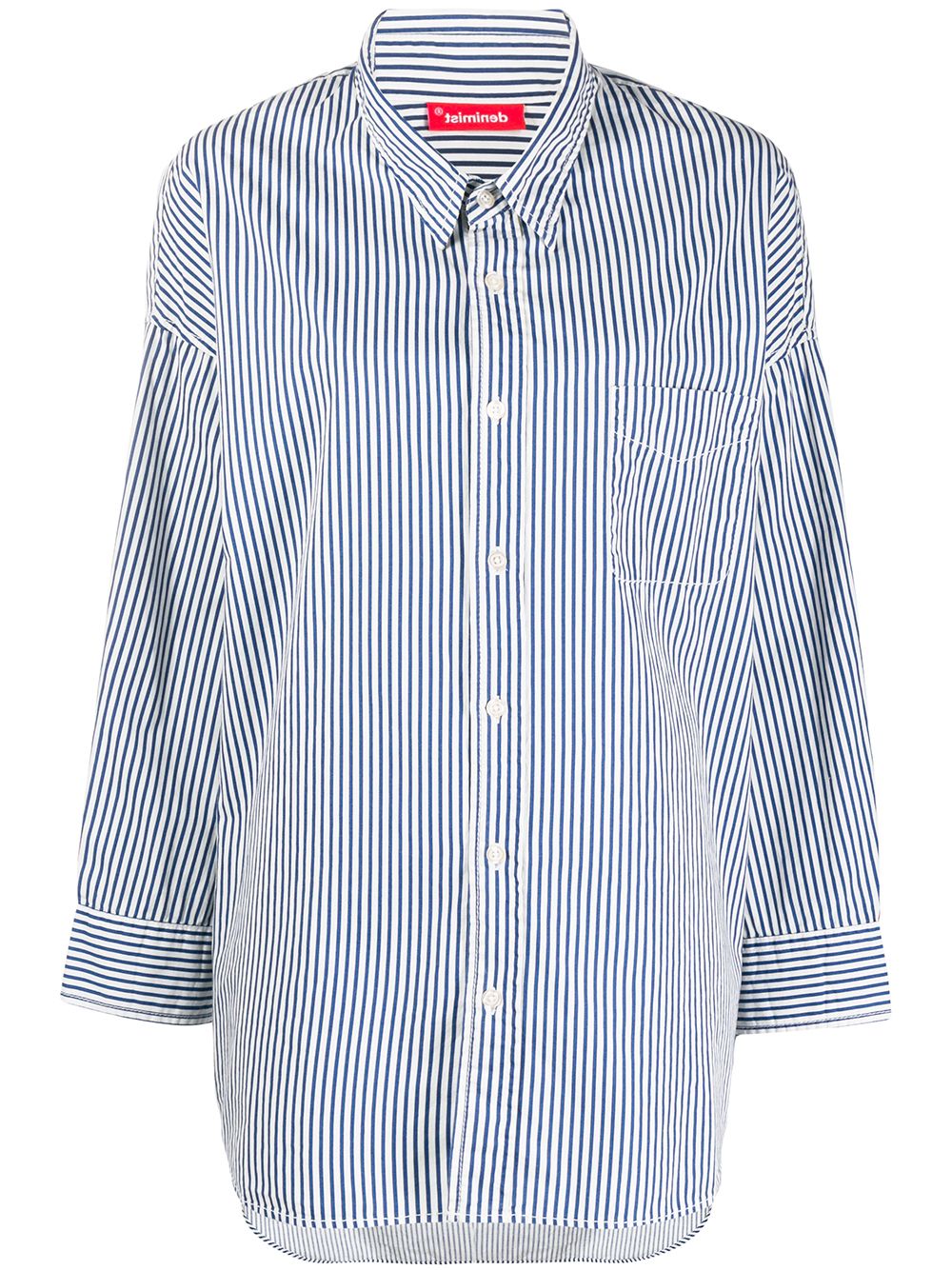 фото Denimist oversized striped shirt