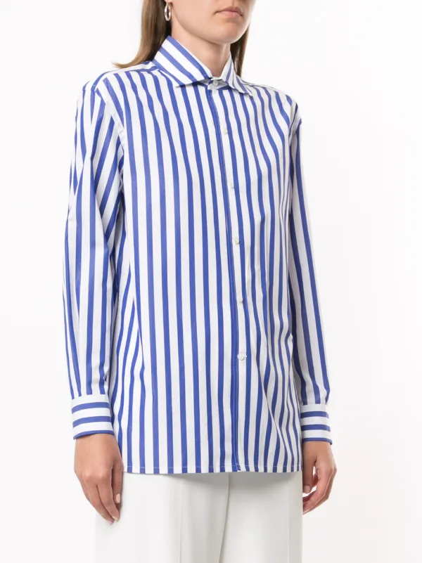 Ralph Lauren Collection Pinstriped Shirt | Blue | FARFETCH