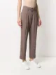 Peserico belted tapered trousers