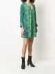 Just Cavalli snakeskin pattern V-neck dress