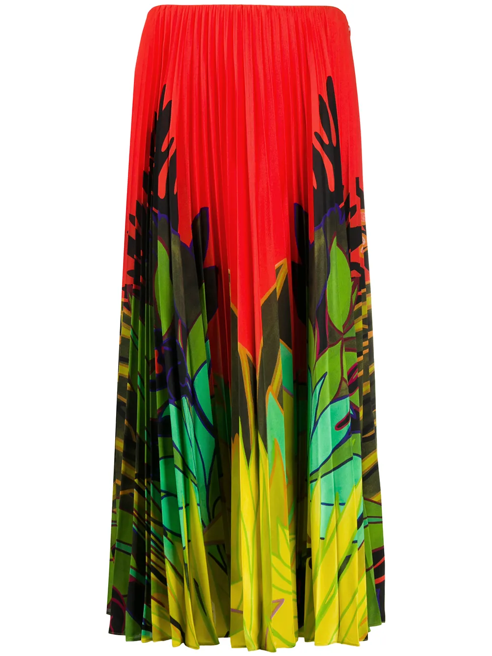 Valentino Garavani Plooirok met print Rood