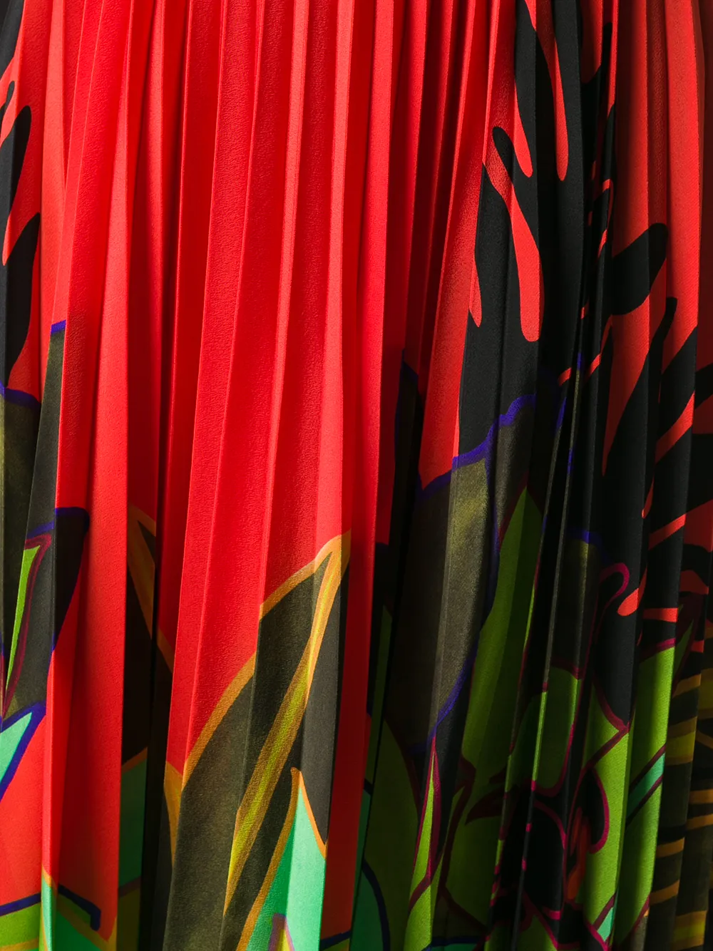 Valentino Garavani Plooirok met print Rood