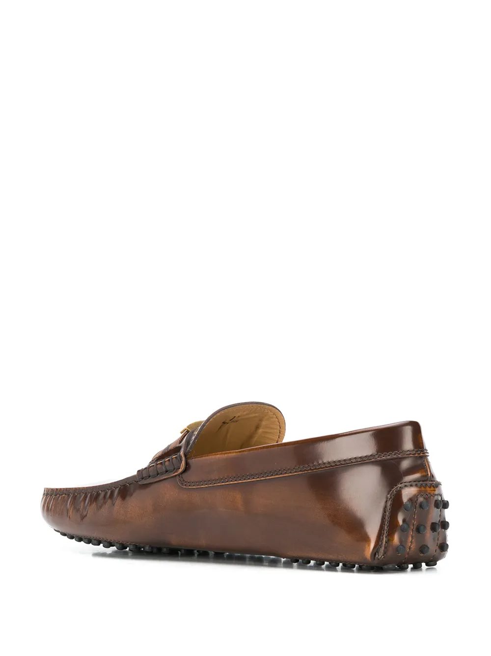 Tod's Loafers met logo Bruin