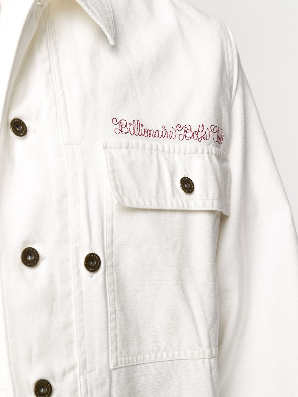 фото Billionaire boys club denim embroidered slogan jacket