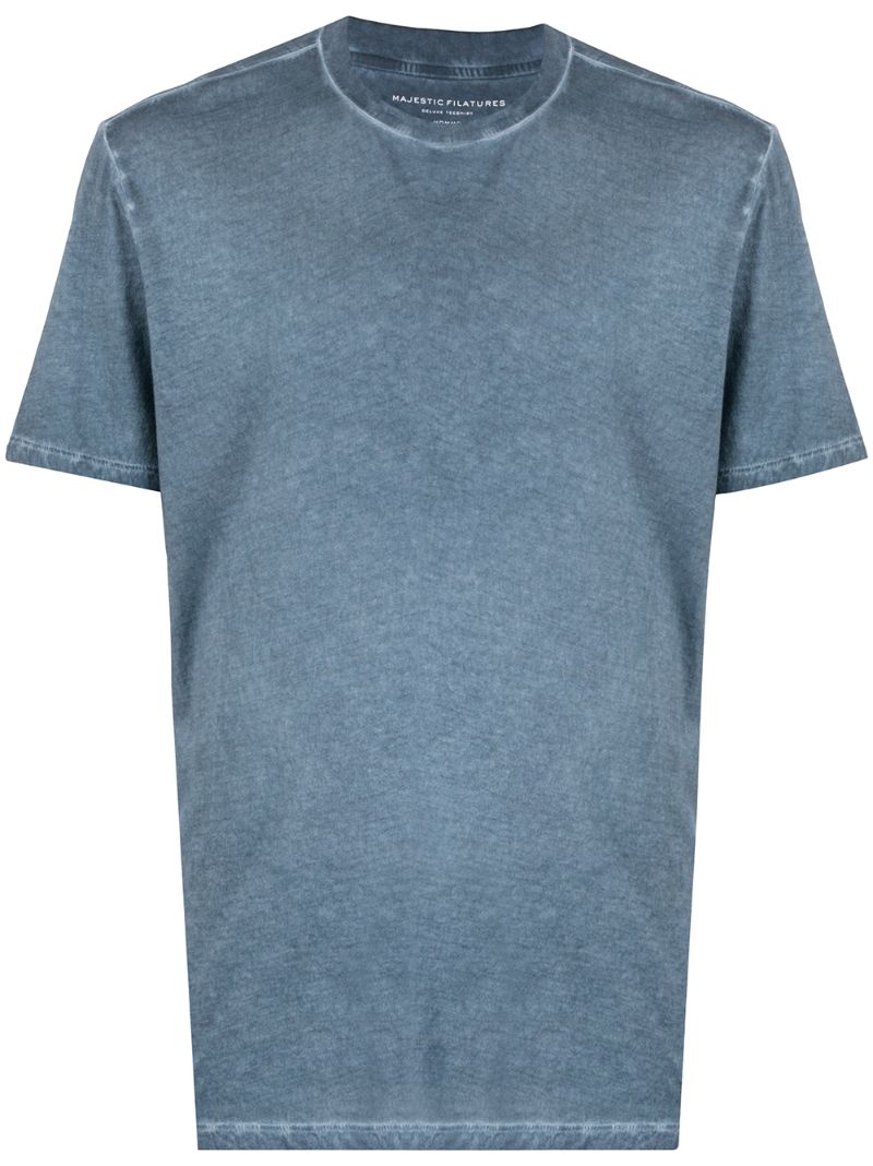 Majestic Round Neck T-shirt In Blue