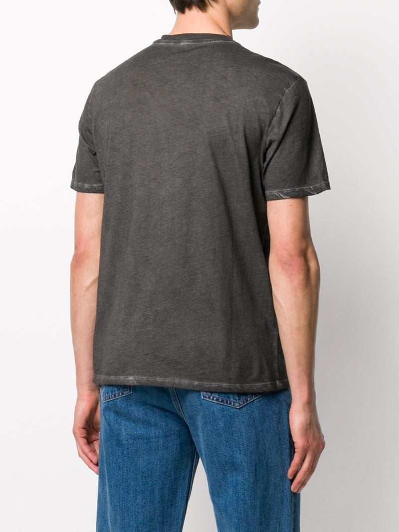 Shop Majestic V-neck T-shirt In Grey