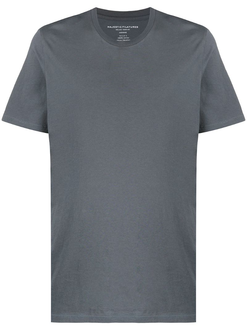 Majestic Plain T-shirt In Grey