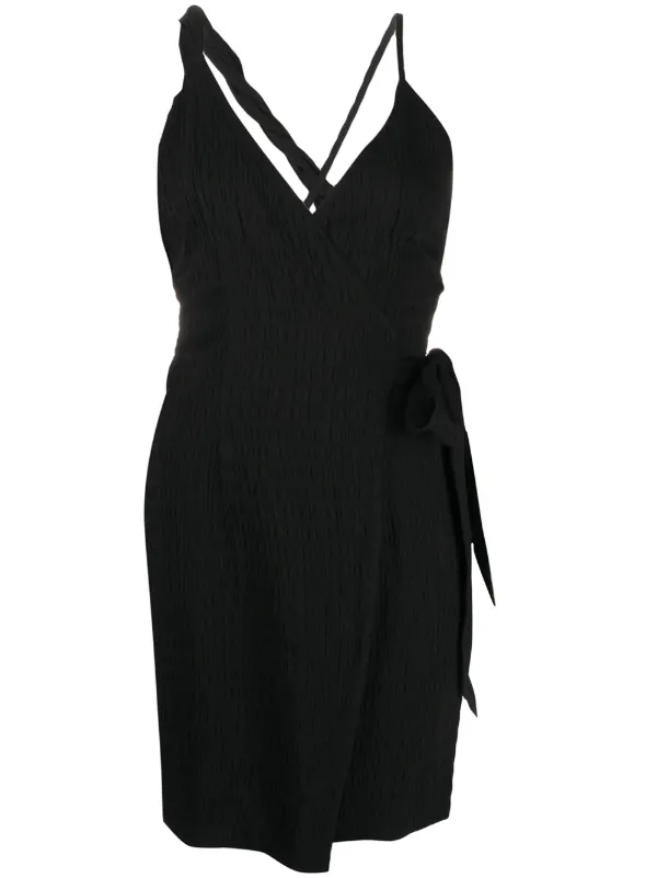 nanushka wrap dress