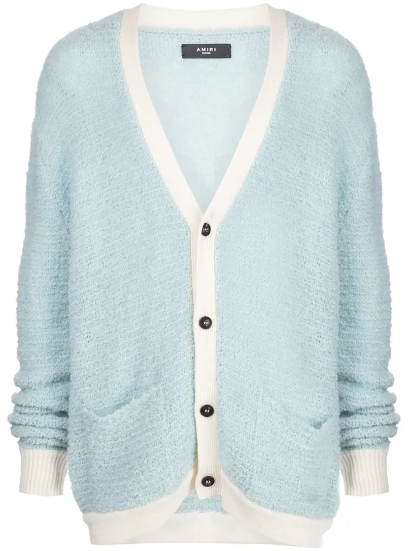 boucle knit cardigan