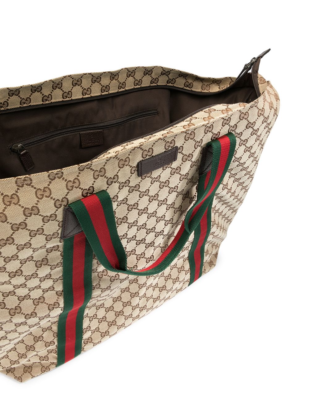 фото Gucci pre-owned сумка-тоут shelly line jumbo xl с монограммой gg