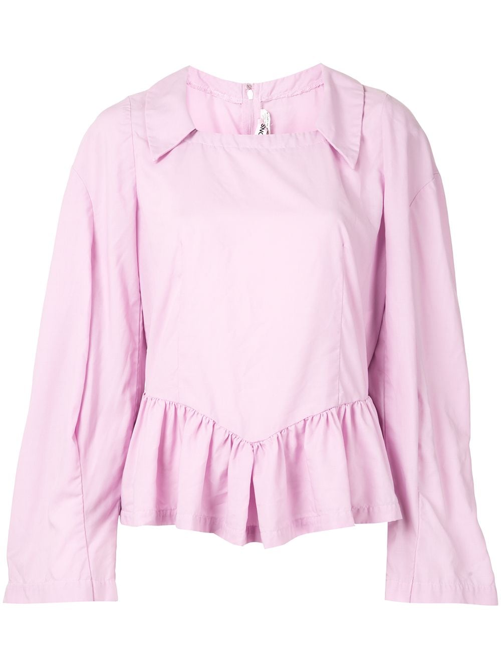 Comme Des Garçons Square Neck Ruffled Hem Shirt - Farfetch