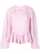 Image 1 of Comme Des Garçons square neck ruffled hem shirt