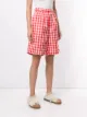 Comme Des Garçons Girl gingham checked knee-length shorts