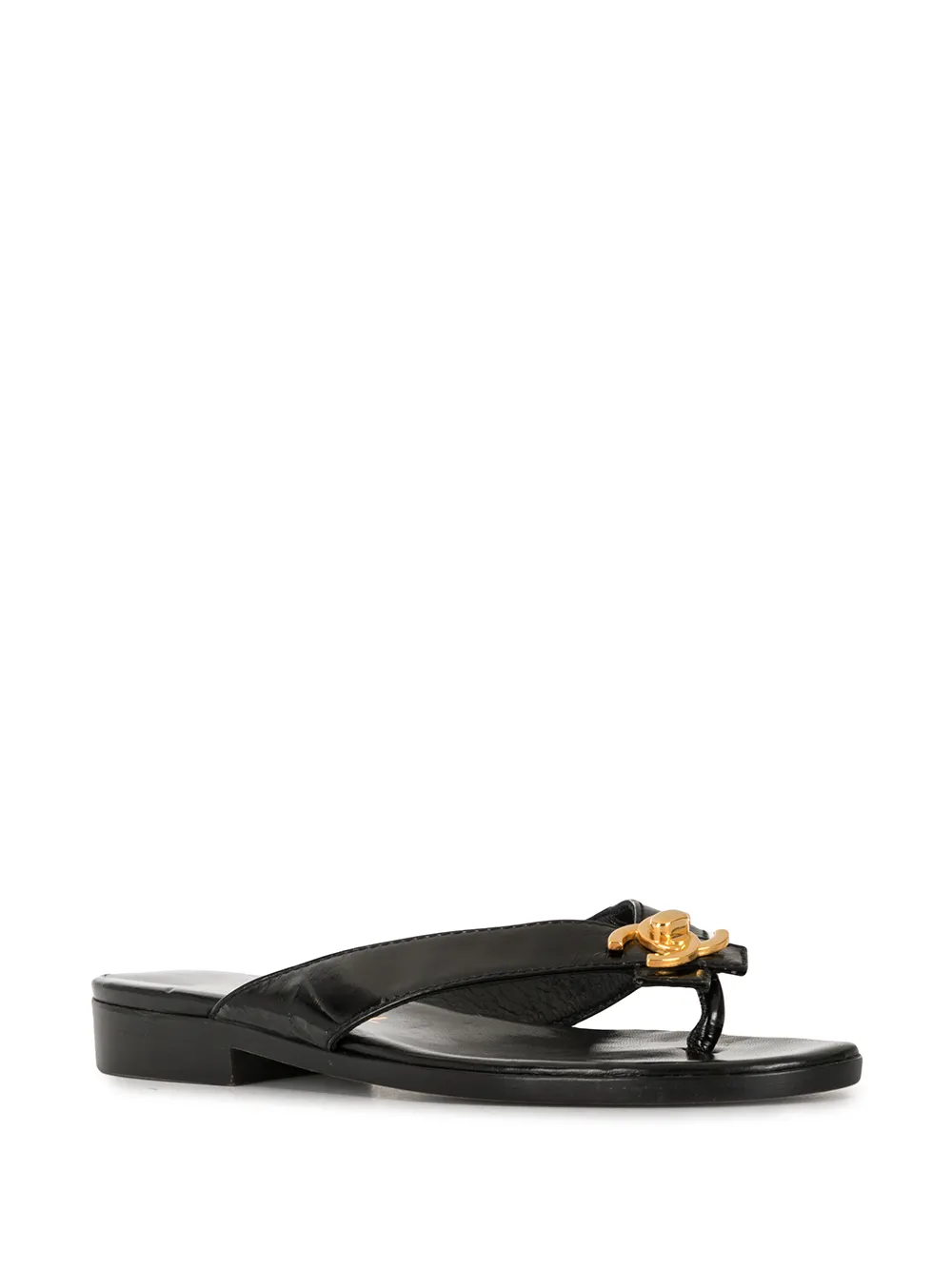 Image 2 of Chanel Pre-Owned CC turn-lock flat sandals