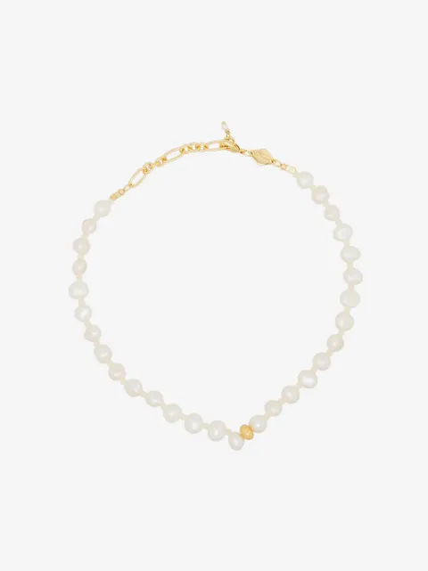 Anni Lu Stellar pearl-beaded anklet