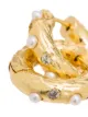 Image 2 of Anni Lu 18kt gold-plated pearl-embellished hoop earrings