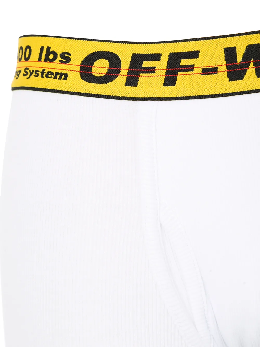 Off-White Boxershorts met logo tailleband Wit