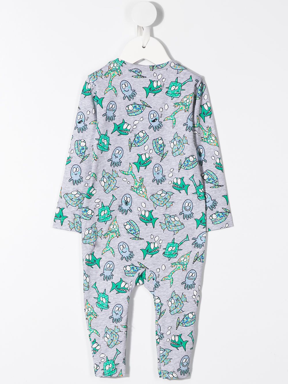 фото Stella mccartney kids комплект из комбинезона и нагрудника с принтом happy fish