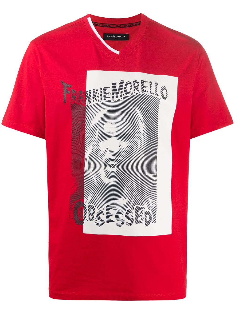Frankie Morello Obsessed Print T-shirt In Red