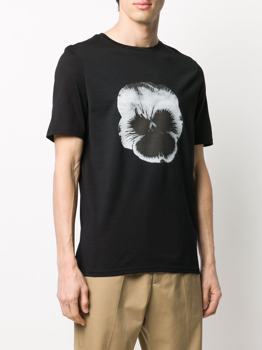 фото Frankie morello flower-print crew-neck t-shirt