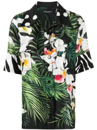 Gabbana Oversized Tropical Print 