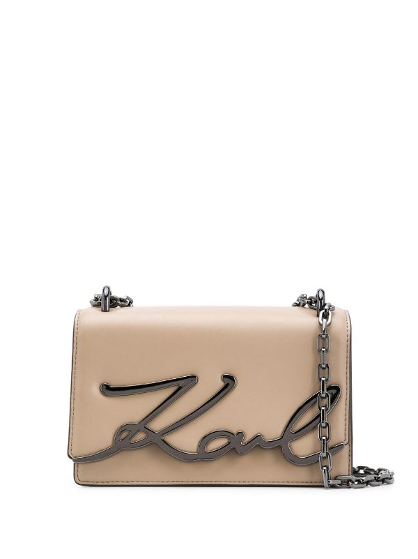 karl lagerfeld beige bag