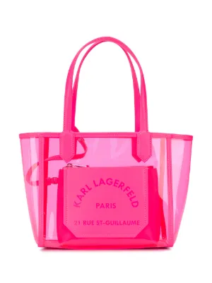 karl lagerfeld clear bag