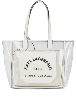 karl lagerfeld clear backpack