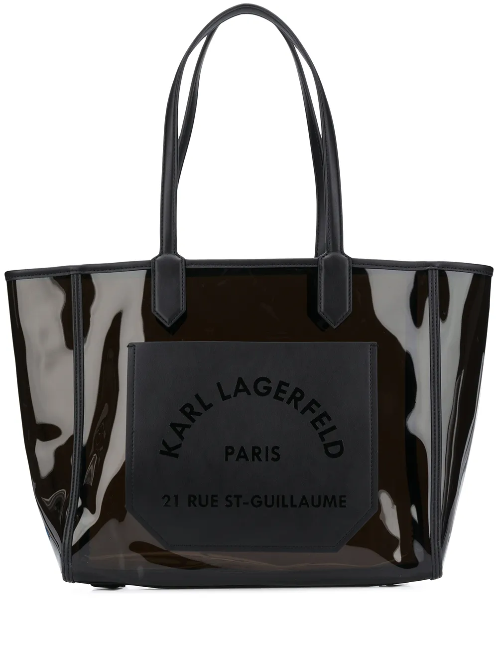 black transparent bag