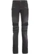 Image 1 of Balmain distressed rib panel jeans