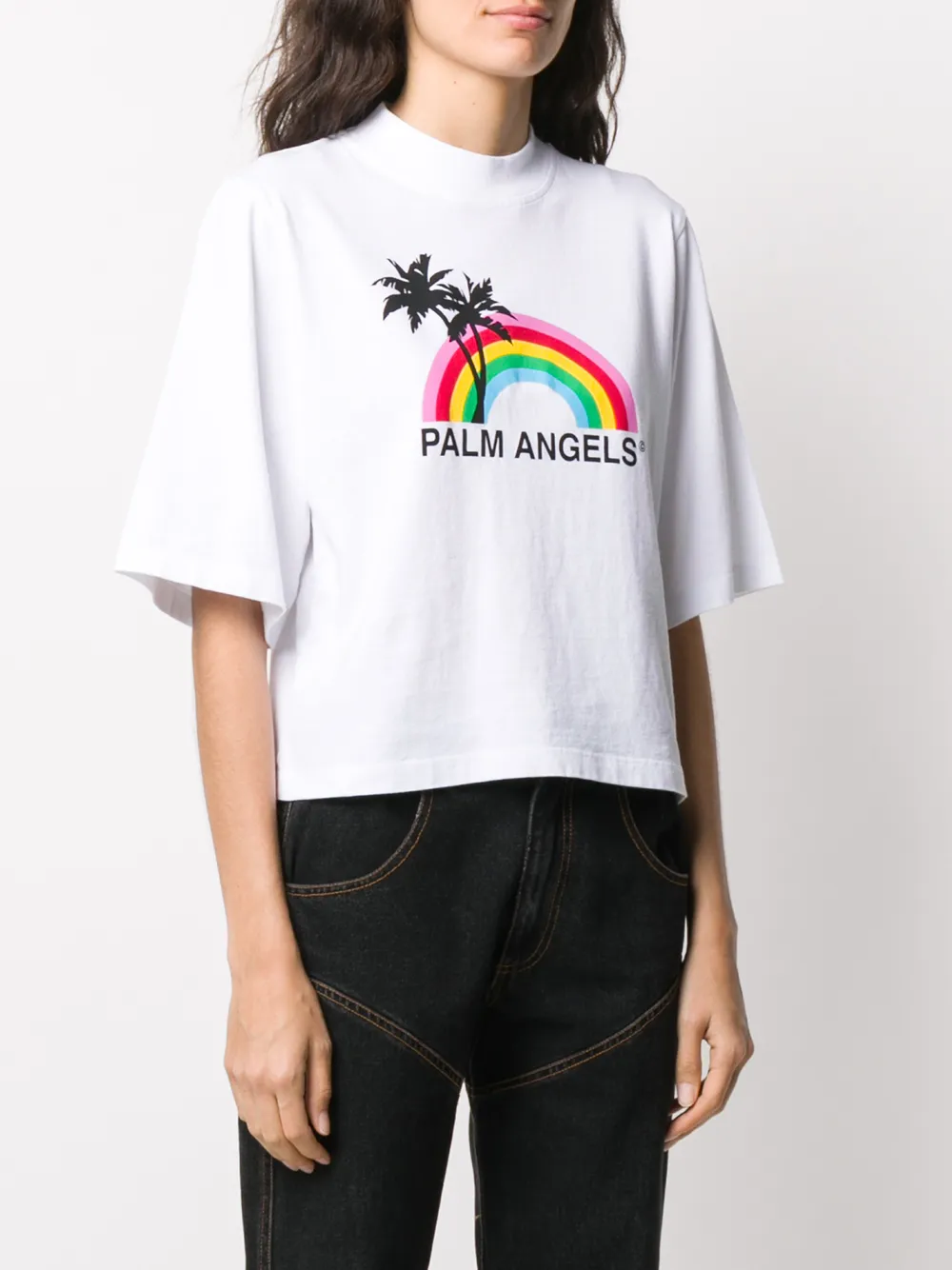 palm angels rainbow t shirt