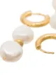 Anni Lu Stellar pearl-embellished huggie earrings