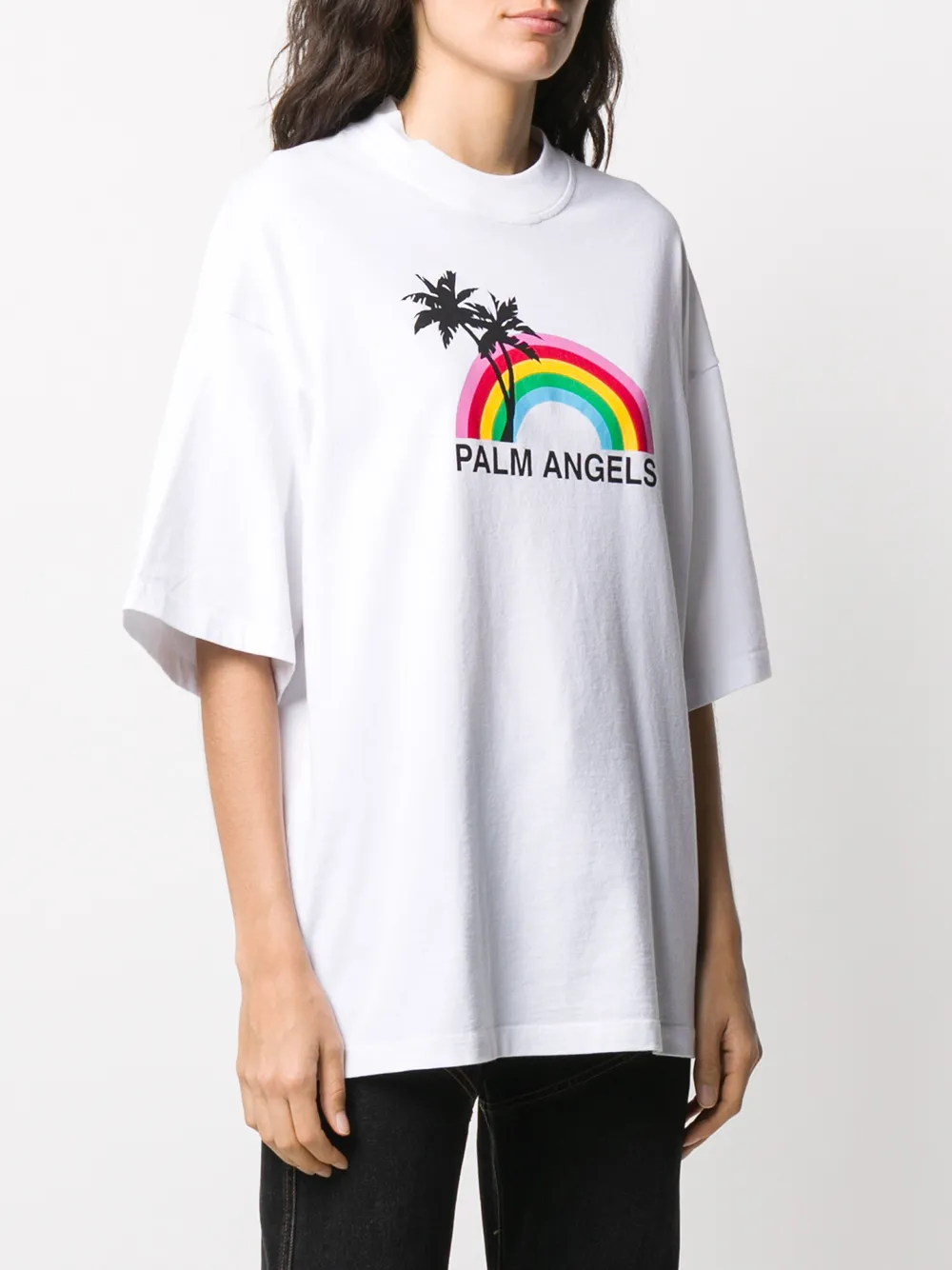 palm angels rainbow t shirt